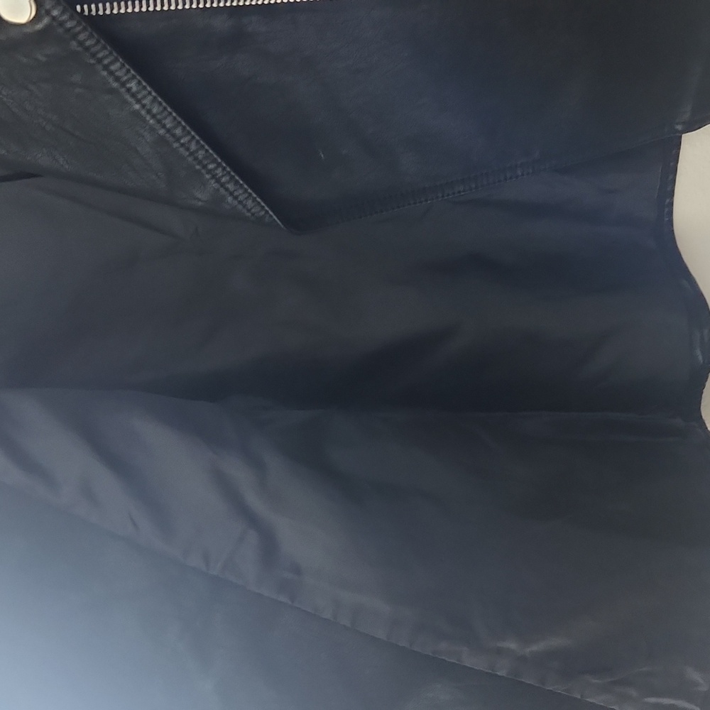 Topshop Black Faux Leather Biker Jacket - Picture 5 of 8